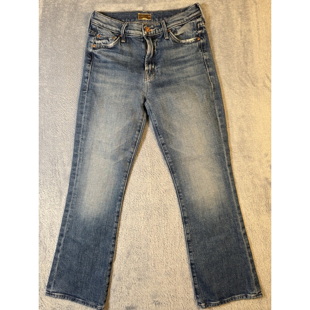 MOTHER The Outsider Ankle Jeans Womens 25 High On The Hog Blue Actual 26x25 3019
